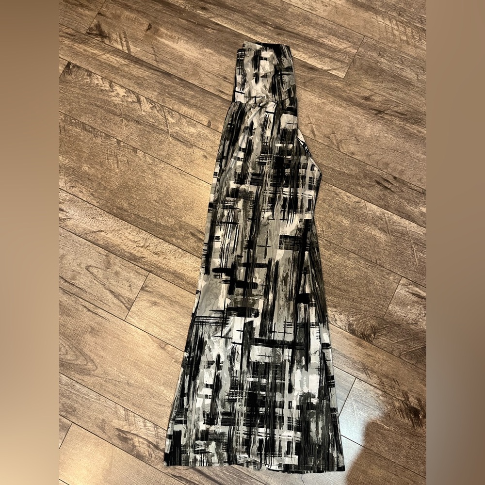 Abstract Black and Gray Women's Dress
